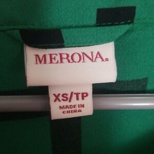 Merona Vibrant Green Blouse